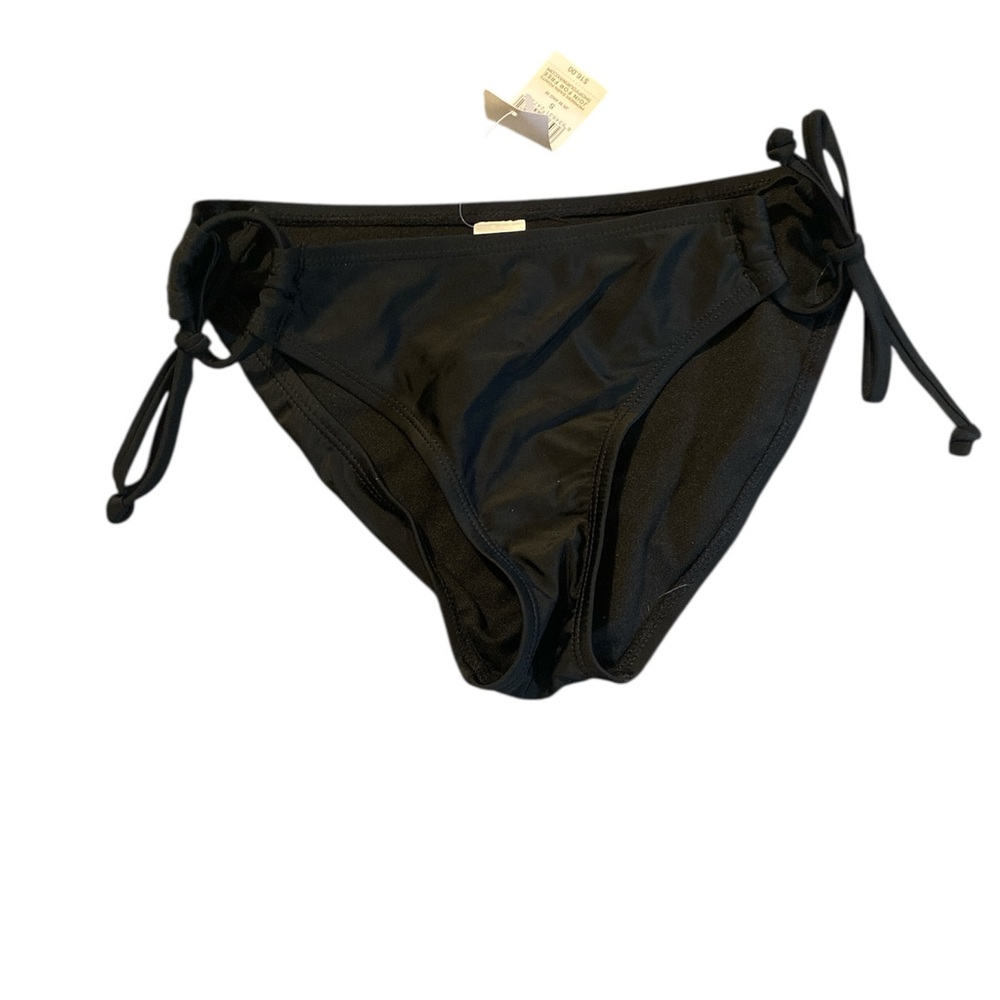 Chic Black Junior’s Bikini Bottom with Side Ties